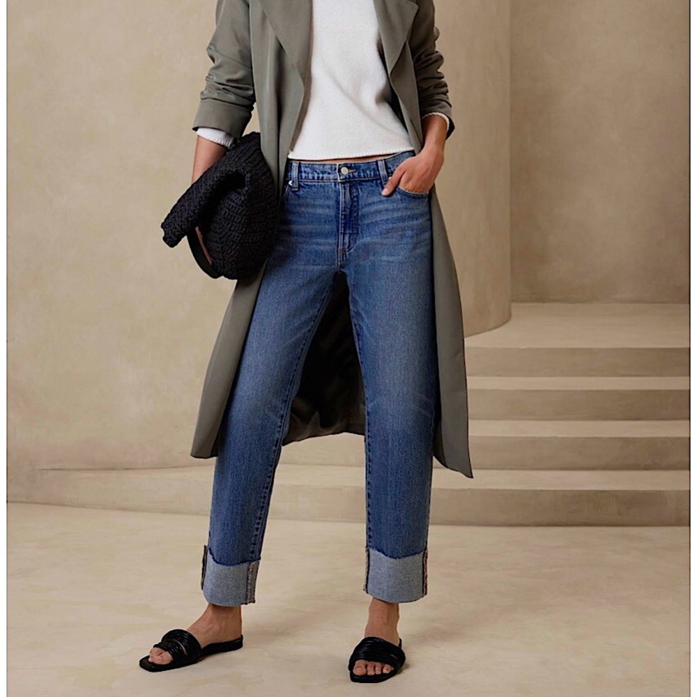 7 FOR ALL MANKIND Cuff Cropped Jeans